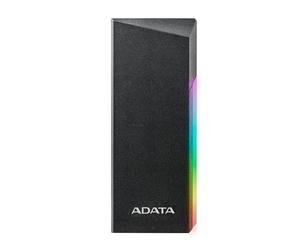 ADATA XPG EC700G Carcasa de Unidad de Estado sólido SSD M.2 PCIe o SATA, Dual Support, RGB, USB 3.2 Gen2 Tipo-C, Windows, Mac, Linux, Android, Negro