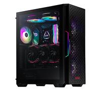 ADATA XPG STARKER Air Mid-Tower PC Chassis, ATX/Micro ATX, Mini-ITX, Compact Size, Tempered Glass Side Panel, I/O USB 3.0 Port, Black