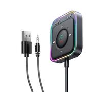 Adattatore AUX por coche - 4,1 x 4,6 x 1,1 cm Ricevitore E Trasmettitore Inalámbrico | Universal Cavo Audio Portátil Radio de Coche E Stereo Veicoli, Ideal Per Viaggi, Camion, Sistemi Sonori