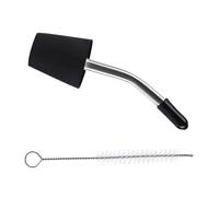Adattatore per Bollitore da Versamento - Copriugello Affusolato con Spazzola | Beccuccio Lungo Riutilizzabile | Accessorio Caffè e Bevande Calde Casa Bar, Silicone Acciaio 1.5-1.8cm
