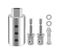 Adattatore per Trapano Turbo Jack | Attacco A In Acciaio - Kit Adattatore Trapano-Martinetto Da Rimorchio,per Aggancio Livellamento Stabilizzazione Camper Camion Auto Barca Sosta