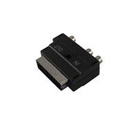 Adattatore Scart con Deviatore In/out Spina Scart 21 Poli A 3 Prese RCA + 1 Presa S-VHS
