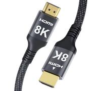 Adauxter Cable HDMI 4K 10M, Cable HDMI de Alta Velocidad con Soporte Ethernet 4K 60Hz 2K 165Hz 1080p Ultra HD 3D eARC HDCP2.3 HDR10+ Compatible con PC Laptop TV Monitor Proyector
