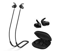 adawd Auriculares con correa antipérdida para Beats_ Fit Pro, correas deportivas de silicona suave antipérdidas - Diseño especial antideslizante, cordón para los oídos (negro, , verde brillante)