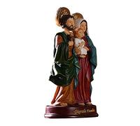 adawd Estatua de la Sagrada Familia Católica, 14 cm, Jesús María y José, estatua de Cristo Nacimiento de Jesús, regalos, figuras de Navidad, decoraciones para mesa de casa