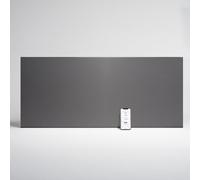 ADAX NEO Compact - Convector de pared con termostato por Wifi - 2000W | Bajo consumo | Calefacción eficiente y segura | Radiador eléctrico moderno y elegante | 420mm de altura | IP24C | Gris