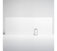 ADAX NEO Compact - Convector de pared con termostato por Wifi - 2400W | Bajo consumo | Calefacción eficiente y segura | Radiador eléctrico moderno y elegante | 420mm de altura | IP24C | Blanco
