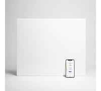 Adax Neo Compact Radiador Eléctrico WiFi 750 W, Convector de Pared, Blanco | Calefactor inteligente, control por smartphone, bajo consumo, altura 420 mm, antiheladas, baño, IP24C