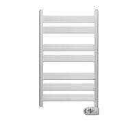 Adax Wave Radiador Toallero Eléctrico 500x874 mm, 300 W, Blanco | Toallero eléctrico de baño con termostato, calentador de toallas de pared, bajo consumo, IP44
