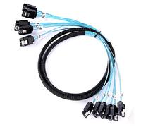 ADCAUDX Cable SATA-III de 1 m, 6 piezas/juego-6 Gbps-SATA de repuesto para Bitcoin Computer-Server CD DVD Drives Raid HDD-SSD Cable de datos (3.3 pies)