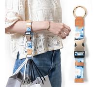 Add-a-Bag Correa de equipaje, correa de transporte ajustable con ganchos de anillo y hebilla, soporte de bolsa resistente y agarre de chaqueta, correas de equipaje/cinturón de equipaje, clip de viaje