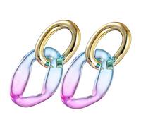 Add a Sparkle to Your Look Colorful Dangle Loop Earrings Stylish Women's Ear Jewelry for Occasions
