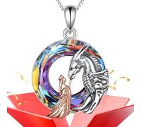 Add A Touch Of Magic To Your Look With This Dragon Design Pendant Necklace | Adjustable Chain Animal Jewelry For Women | Cute And Unique Dragon Pendant Perfect For Daily Wear, Parties, And Special