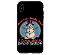 Add Two Sticks and A Dream Boom, Snow Buddy Carcasa para iPhone XS MAX