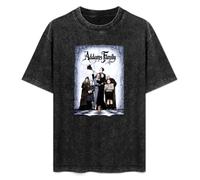 Addams Family Movie T-Shirt Graphic Printed tee Shirt Mens Black Shirt M