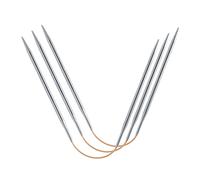 Addi Ad1612026-04.50 Crasytrio - Agujas De Tejer De Doble Punta, 26 cm Largo x 4,50 mm Grosor, Oro