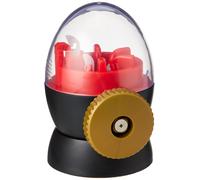 addi AddiEgg Egg Spool Knitter, Red/Gold/Black, mit 6 Nadeln