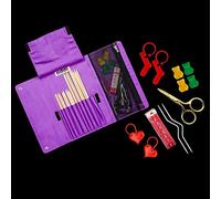 Addi Addisocks Socks Case, Bambú, Purple, 25 x 17 x 4 cm