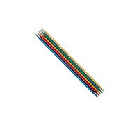 Addi - Addi Colibri Anodizado Aluminio Multicolor (15cm, 2.00mm) Doble Puntiagudo Tejido de Punto Agujas - 5 Agujas