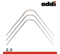 Addi CrasyTrio Novel Long Juego de Agujas de Tejer Flexibles 30 cm 3 Unid.