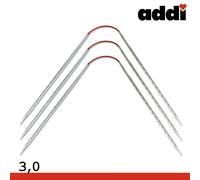 Addi CrasyTrio Novel Long Juego de Agujas de Tejer Flexibles 30 cm 3 Unid.