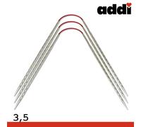Addi CrasyTrio Novel Long Juego de Agujas de Tejer Flexibles 30 cm 3 Unid.