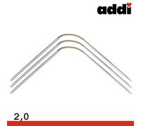 addi CrasyTrio Short 3 Agujas Circulares Biegsame Lana 21 cm