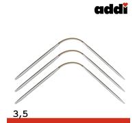 addi CrasyTrio Short 3 Agujas Circulares Biegsame Lana 21 cm