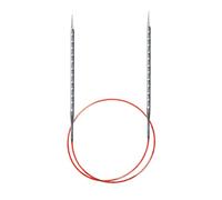 addi Novel - Aguja circular cuadrada (100 cm x 5,5 mm), color rojo