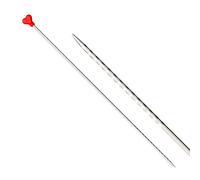 Addi Novel-Aguja de Tejer Cuadrada (35 x 3 mm), Metal, Gris, 3.00mm (UK 11 / US 2.5)