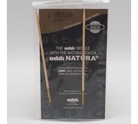 Addi Punto Aguja Circular Natura Bambú Azul Cuerda 24" Talla Eeuu 2