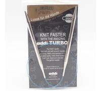 Addi Punto Aguja Turbo Circular Skacel Exclusivo Azul Cuerda 61cm US 10.75