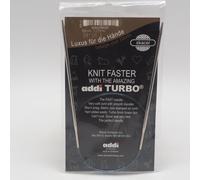 Addi Punto Aguja Turbo Circular Skacel Exclusivo Azul Cuerda 61cm US 3