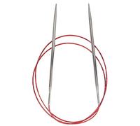 Addi Turbo - Agujas de Tejer Circulares, para Encaje, Metal, White Bronze, 100 cm, 4.0 mm