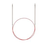 Addi Turbo - Agujas de Tejer Circulares, para Encaje, Metal, White Bronze, 150 cm, 7 mm