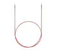 Addi Turbo - Agujas de Tejer Circulares, para Encaje, Metal, White Bronze, 50 cm, 1.5 mm