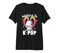 Addicted To KPOP Rabbit Korean Pop Merch K-Pop Merchandising Camiseta Premium