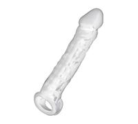 ADDICTED TOYS - Accesorio de Pene para Mayor Grosor - Anilla de Testículos para Estabilidad - 20 cm - Transparente