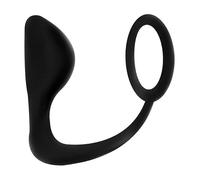 Addicted Toys Plug Anal Con Anillo Pene Negro