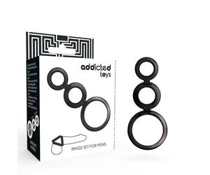 Addicted Toys Addicted Toys Set Anillos Pene y Testiculos 21 g