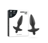 Addicted toys - masajeador plug anal con vibraciÓn negro