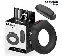 ADDICTED TOYS - ANILLO PENE VIBRADOR EFECTO CALOR CONTROL REMOTO