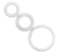 Addicted Toys 3 Anillos De Pene Y Testiculos Transparente