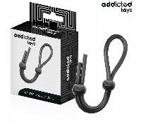 ADDICTED TOYS - CUERDA SILICONA PARA EL PENE DE LAZO DOBLE