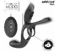 ADDICTED TOYS - DOBLE ANILLO PARA EL PENE CON ESTIMULADOR DE CLÍTORIS