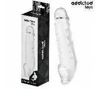 ADDICTED TOYS - FUNDAS PARA EL PENE TRANSPARENTE TALLA M 27 CM