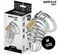 ADDICTED TOYS LOCKED - IRON CELL JAULA PARA PENE DE METAL TALLA M