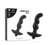 ADDICTED TOYS - Masajeador con Vibración Negro - Exploración Sensorial y Placer - 8x15 centímetros - Seguridad y Confort