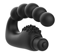 ADDICTED TOYS - Masajeador Prostático con Vibración - Juego Erótico Para Adultos - Silicona Médica 11 centímetros - Color Negro
