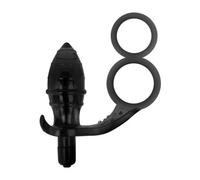 Addicted Toys Plug Anal con Anilla Doble Negro 1ud